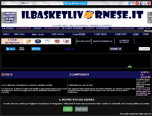 Tablet Screenshot of ilbasketlivornese.it